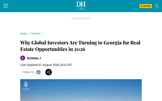 Global Investors Turn to Georgia for Real Estate Growth in 2026