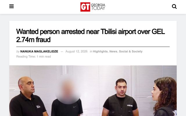 Suspect arrested for GEL 2.74 million real estate fraud in Georgia